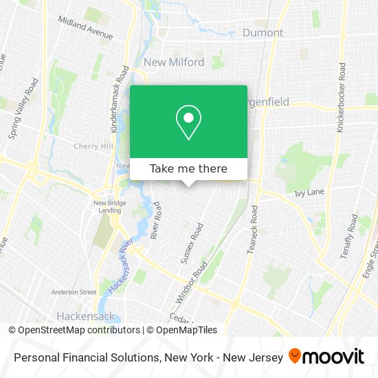 Personal Financial Solutions map