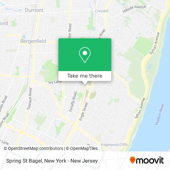 Spring St Bagel map