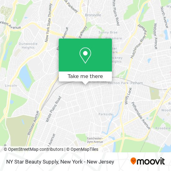 Mapa de NY Star Beauty Supply