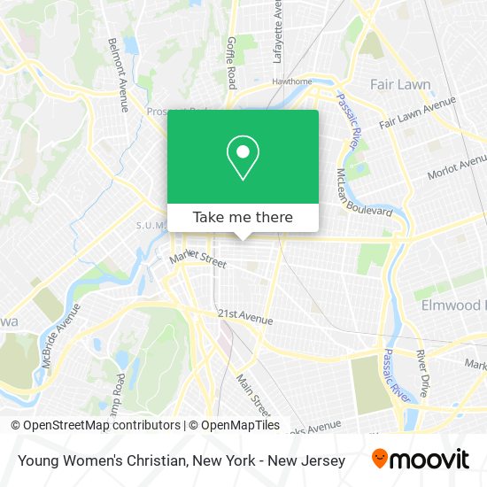 Young Women's Christian map