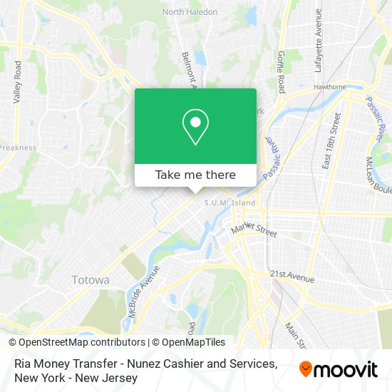 Mapa de Ria Money Transfer - Nunez Cashier and Services