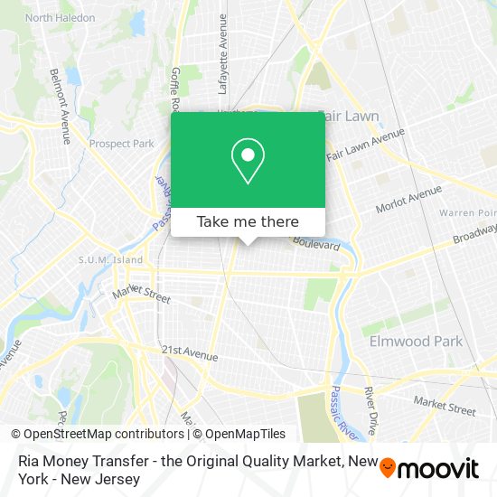 Mapa de Ria Money Transfer - the Original Quality Market