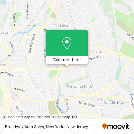 Broadway Auto Sales map