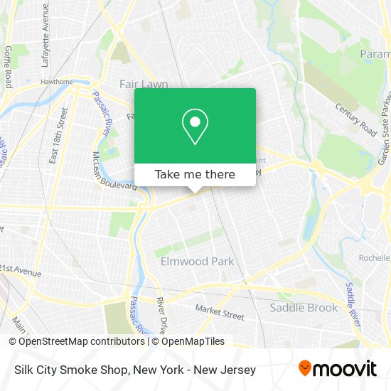 Silk City Smoke Shop map