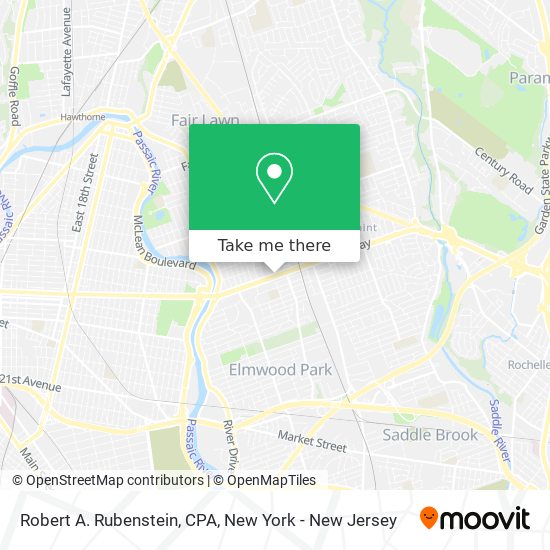 Robert A. Rubenstein, CPA map