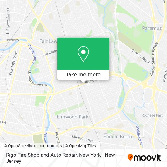 Rigo Tire Shop and Auto Repair map