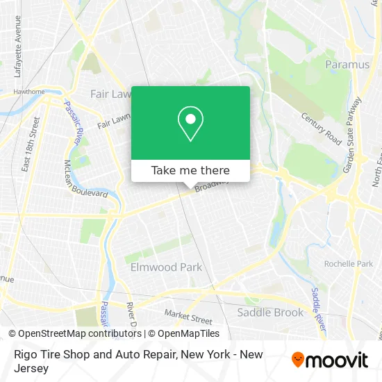 Rigo Tire Shop and Auto Repair map