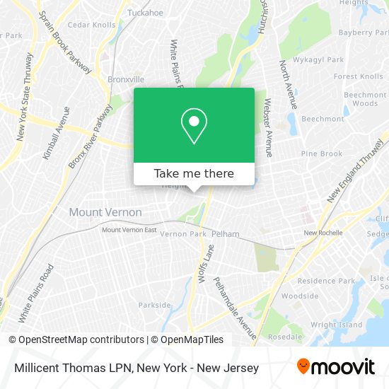 Millicent Thomas LPN map