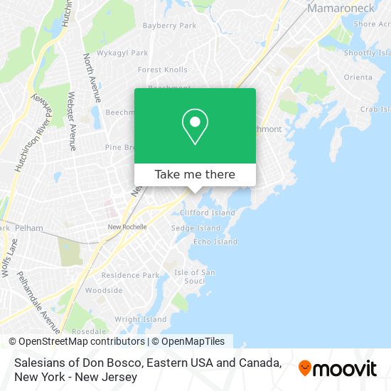 Mapa de Salesians of Don Bosco, Eastern USA and Canada