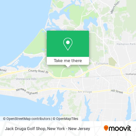 Jack Druga Golf Shop map