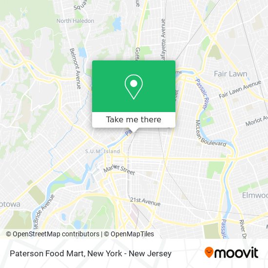 Paterson Food Mart map