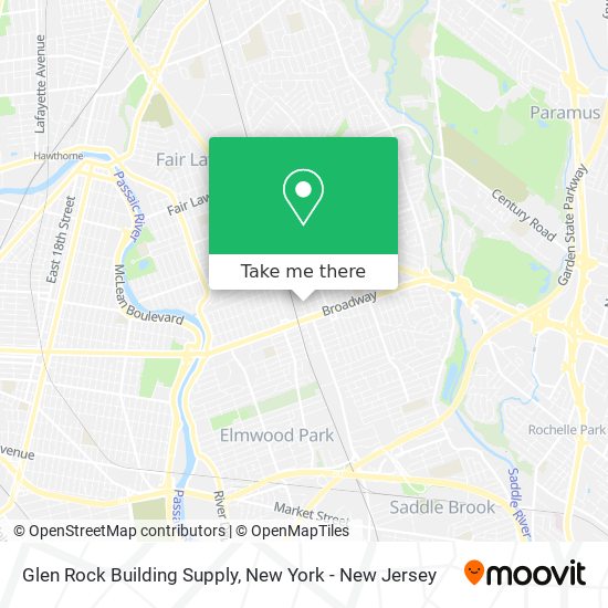 Mapa de Glen Rock Building Supply