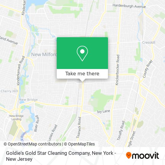 Mapa de Goldie's Gold Star Cleaning Company