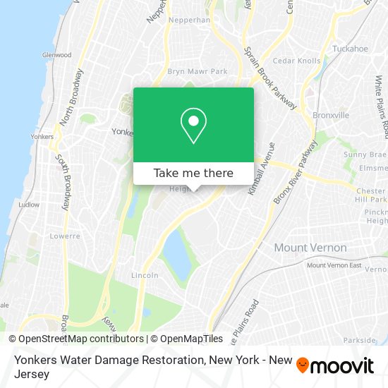 Yonkers Water Damage Restoration map