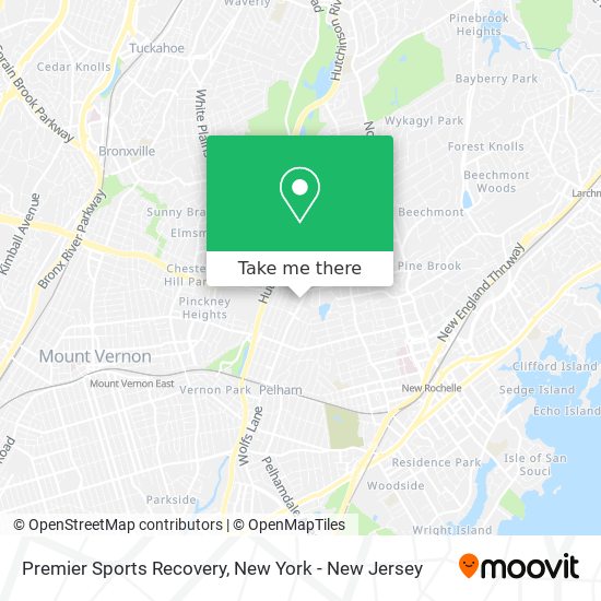 Mapa de Premier Sports Recovery