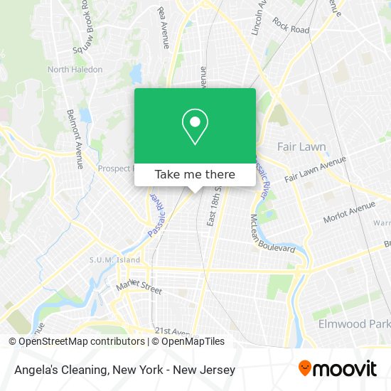 Angela's Cleaning map