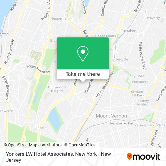 Mapa de Yonkers LW Hotel Associates