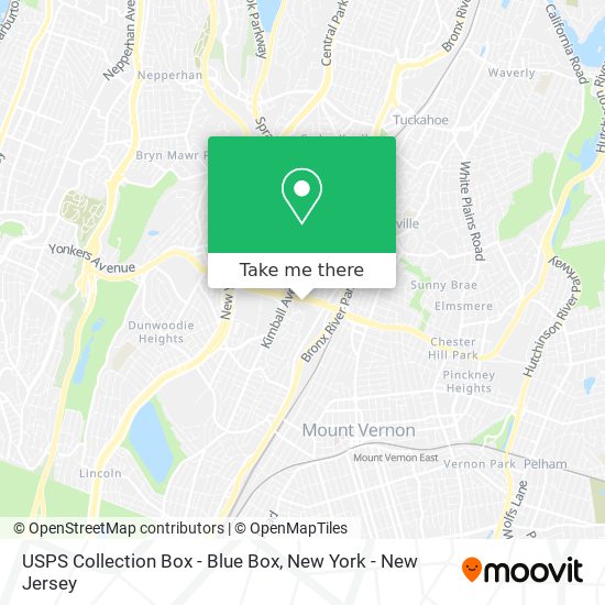 USPS Collection Box - Blue Box map