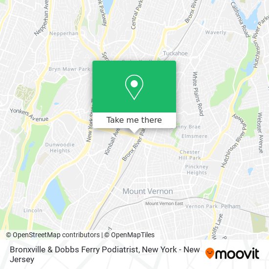 Mapa de Bronxville & Dobbs Ferry Podiatrist