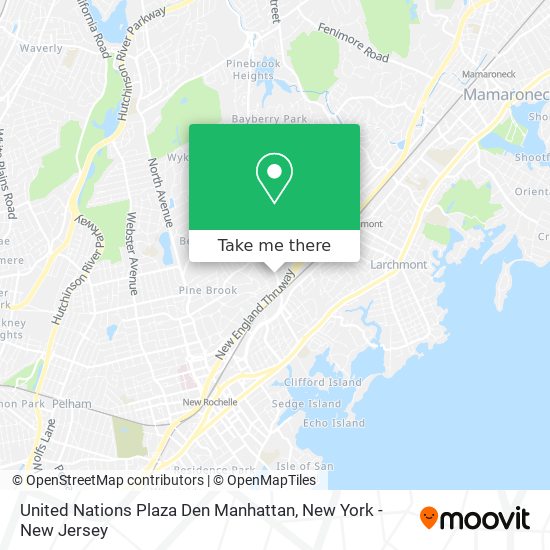 United Nations Plaza Den Manhattan map