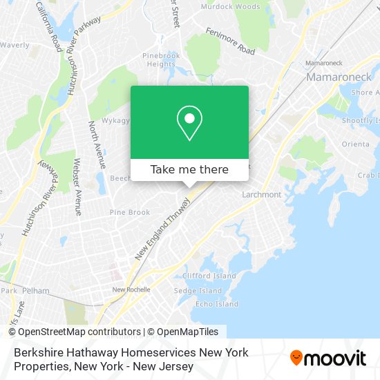 Berkshire Hathaway Homeservices New York Properties map