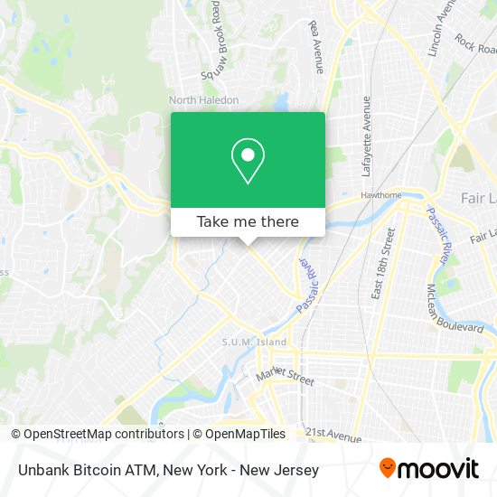 Unbank Bitcoin ATM map