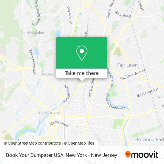 Mapa de Book Your Dumpster USA