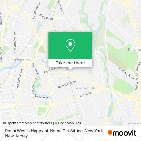 Mapa de Ronni West's Happy-at-Home Cat Sitting