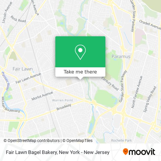 Mapa de Fair Lawn Bagel Bakery