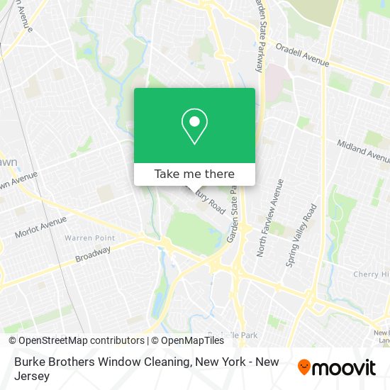 Burke Brothers Window Cleaning map