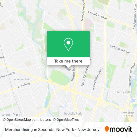 Merchandising in Seconds map