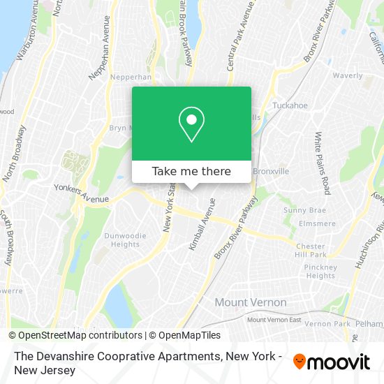 The Devanshire Cooprative Apartments map