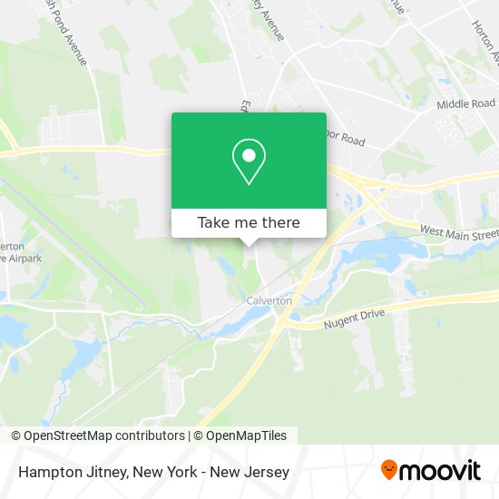 Mapa de Hampton Jitney