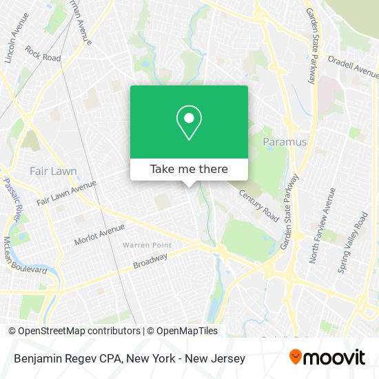 Benjamin Regev CPA map