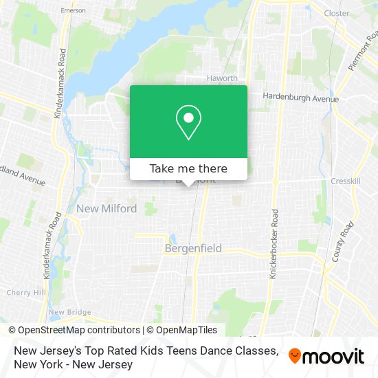 Mapa de New Jersey's Top Rated Kids Teens Dance Classes