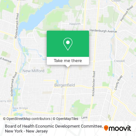 Board of Health Economic Development Committee map