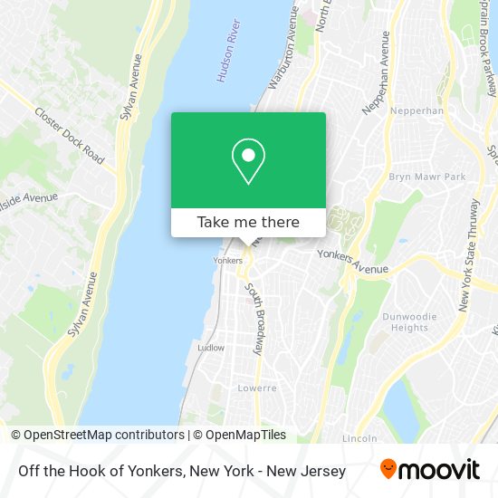 Mapa de Off the Hook of Yonkers