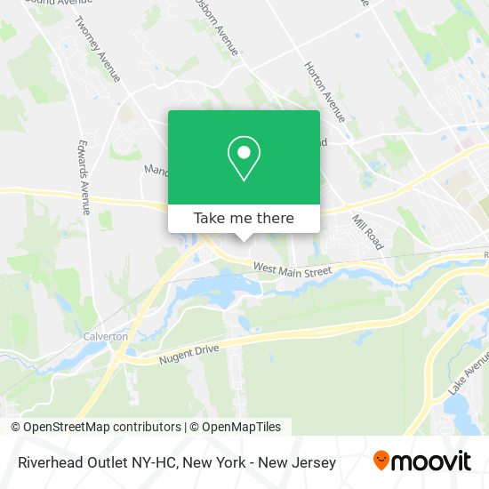 Mapa de Riverhead Outlet NY-HC