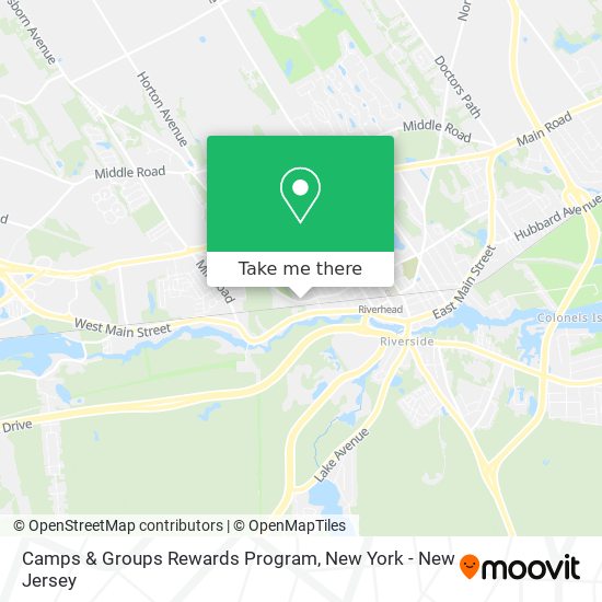 Camps & Groups Rewards Program map