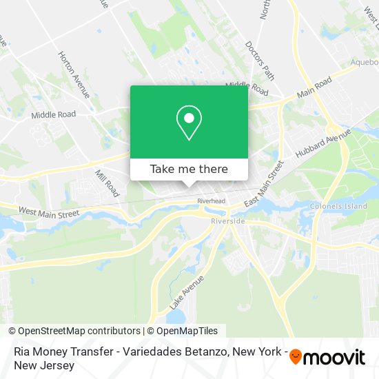 Mapa de Ria Money Transfer - Variedades Betanzo