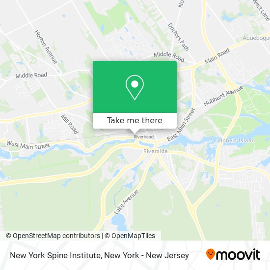 Mapa de New York Spine Institute