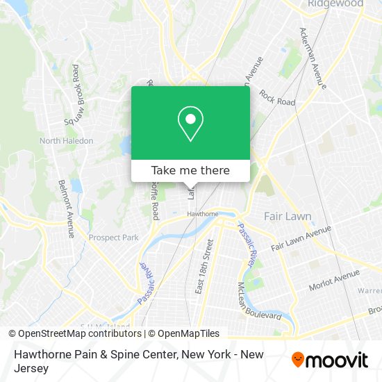 Mapa de Hawthorne Pain & Spine Center