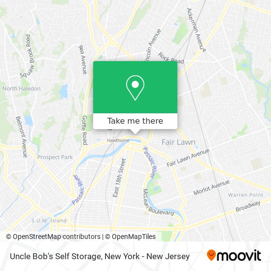 Uncle Bob's Self Storage map