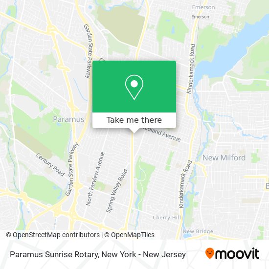 Mapa de Paramus Sunrise Rotary