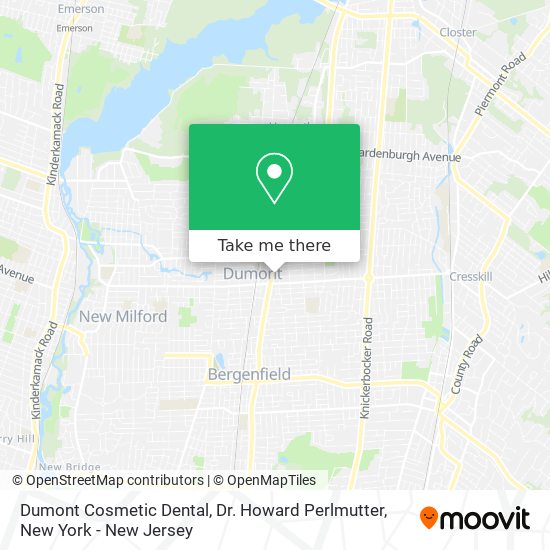 Dumont Cosmetic Dental, Dr. Howard Perlmutter map