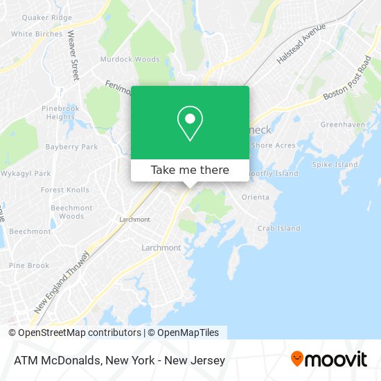 ATM McDonalds map