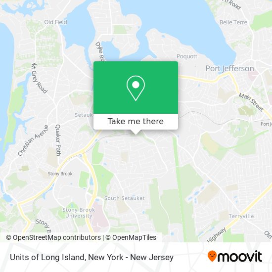 Mapa de Units of Long Island