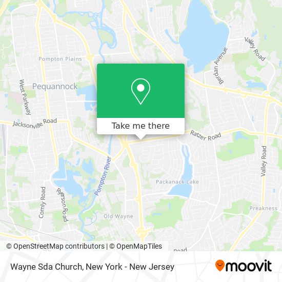 Wayne Sda Church map