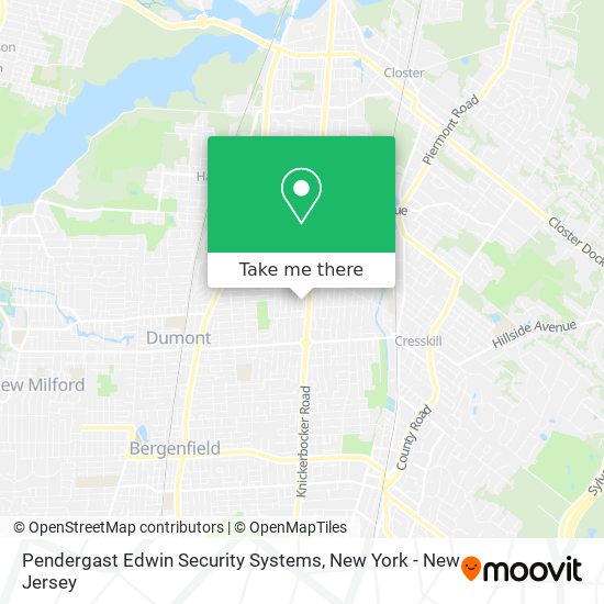 Mapa de Pendergast Edwin Security Systems
