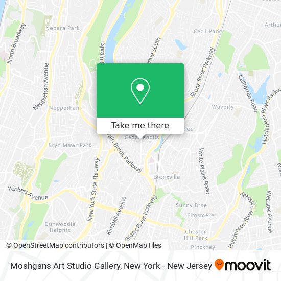 Moshgans Art Studio Gallery map